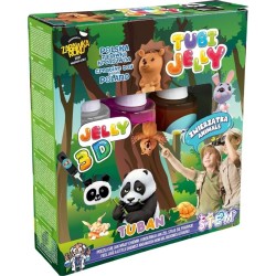Tuban Tubi Jelly Animals Set for Creating 3D Gel Figures - 3 Colors TU3320 5901087033200