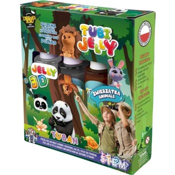 Tuban Tubi Jelly Animals Set for Creating 3D Gel Figures - 3 Colors TU3320 5901087033200