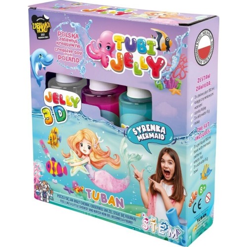 Tuban Tubi Jelly Mermaids Set for Creating 3D Gel Figures - 3 Colors TU3316 5901087033163
