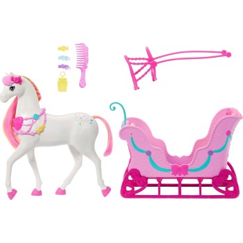Mattel Nutcracker Land Of Sweets Horse & Sled JNH63 194735395781
