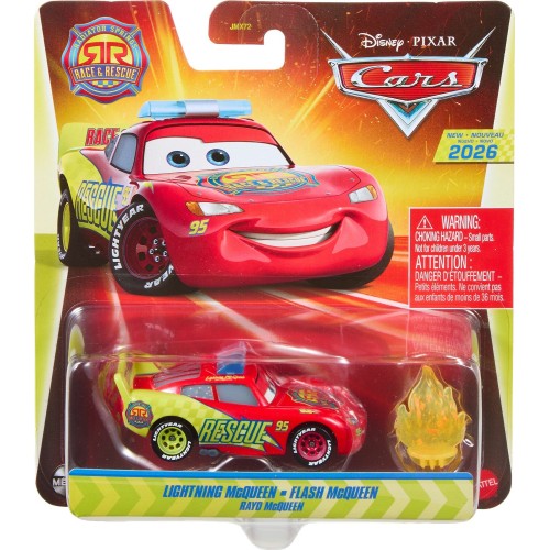 mattel cars αυτοκινητακια με αξεσουαρ cars dc rescue mcqueen JMX72 / JMX73 194735388844