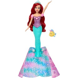 Mattel Disney Princess Ariel Human to Mermaid Transforming Fashion Doll With Flounder & 2 Accessories JLK19 194735365777