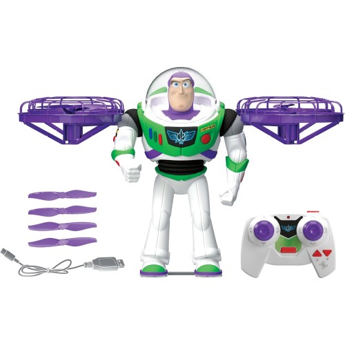 Mattel Disney and Pixar Toy Story 5 Flying RC Hi-tech Edition Buzz Lightyear Action Figure Remote Controlled JKV53 194735356584