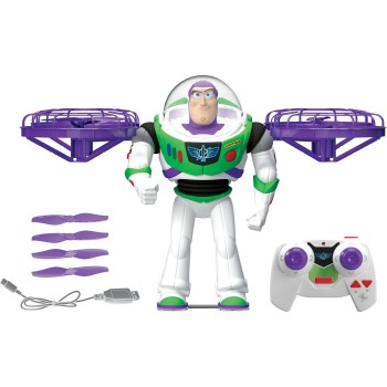Mattel Disney and Pixar Toy Story 5 Flying RC Hi-tech Edition Buzz Lightyear Action Figure Remote Controlled JKV53 194735356584