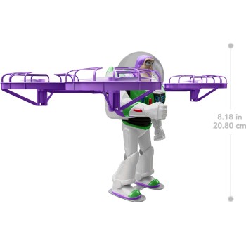 Mattel Disney and Pixar Toy Story 5 Flying RC Hi-tech Edition Buzz Lightyear Action Figure Remote Controlled JKV53 194735356584