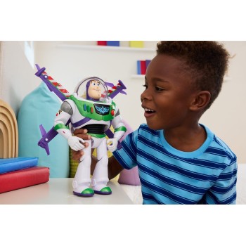 Mattel Disney and Pixar Toy Story 12” Scale Flight Mode Hi-tech Edition Buzz Lightyear, 35+ Sounds JKL97 194735352524
