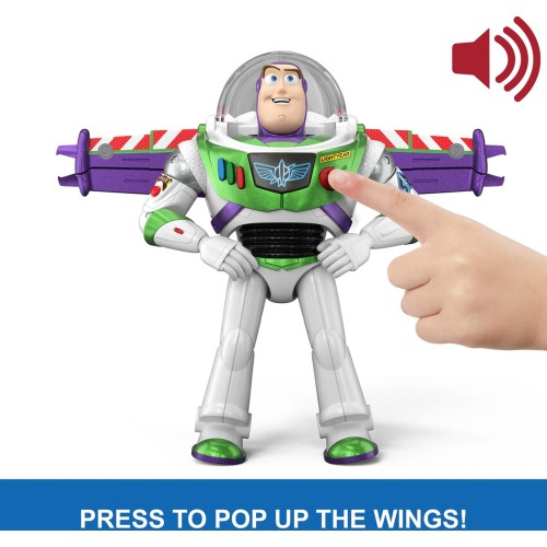 Mattel Disney and Pixar Toy Story 12” Scale Flight Mode Hi-tech Edition Buzz Lightyear, 35+ Sounds JKL97 194735352524