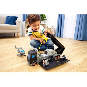 Mattel Matchbox Transforming Mobile Command, Large-scale Vehicle With Helicopter & 2 Toy Cars From the Movie JJB32 194735338795