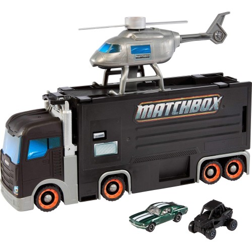Mattel Matchbox Transforming Mobile Command, Large-scale Vehicle With Helicopter & 2 Toy Cars From the Movie JJB32 194735338795