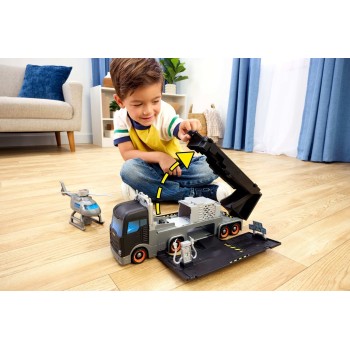 Mattel Matchbox Transforming Mobile Command, Large-scale Vehicle With Helicopter & 2 Toy Cars From the Movie JJB32 194735338795