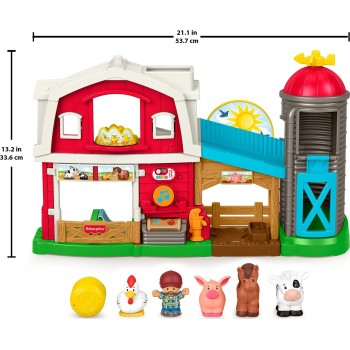 Mattel Fisher-price Little People Caring Fun Animal Farm Playset Toddler Learning Toy, Multilanguage Version JGX08 194735324590