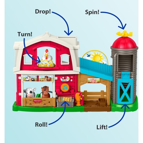 Mattel Fisher-price Little People Caring Fun Animal Farm Playset Toddler Learning Toy, Multilanguage Version JGX08 194735324590