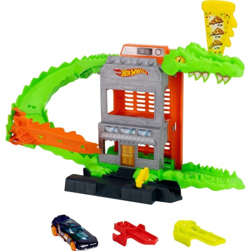 Mattel hot wheels hw city- πίστες με θηρια city croc pizza attack HDR29 / JHL93 194735334957