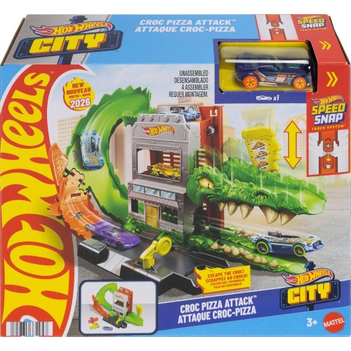 Mattel hot wheels hw city- πίστες με θηρια city croc pizza attack HDR29 / JHL93 194735334957