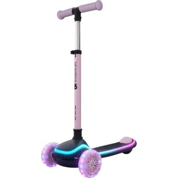 Kinderkraft παιδικό πατίνι led αναδιπλούμενο με κάθισμα raket up τρίτροχο ροζ KRRAUP00PNK0000 5902533930036