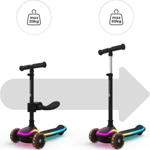 Kinderkraft Children's Skate - Raket UP, Black KRRAUP00BLK0000 5902533930029