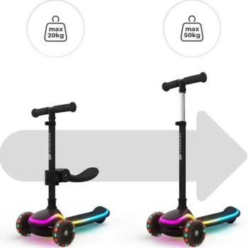 Kinderkraft Children's Skate - Raket UP, Black KRRAUP00BLK0000 5902533930029