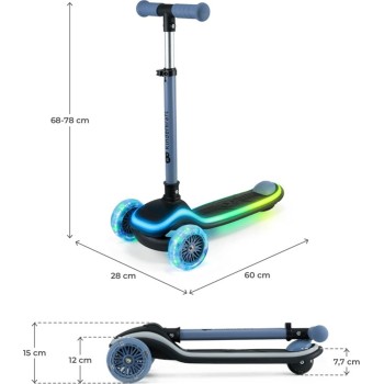 Folding Scooter Kinderkraft - Raket, Blue KRRAKE00BLU0000 5902533927791