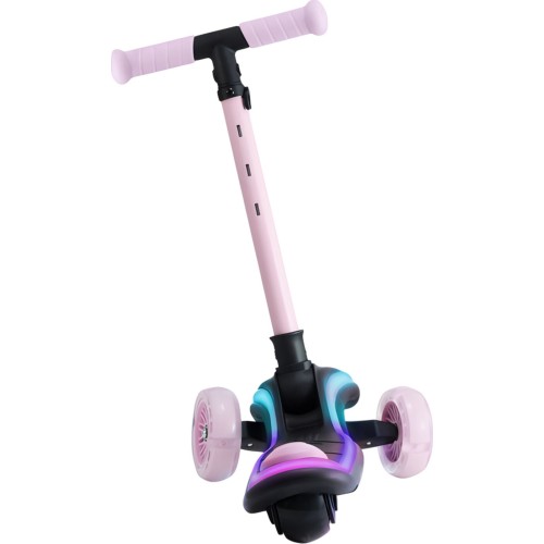 Kinderkraft παιδικό πατίνι led αναδιπλούμενο raket τρίτροχο ροζ KRRAKE00PNK0000 5902533927784
