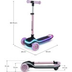 Folding Scooter Kinderkraft - Raket, Pink KRRAKE00PNK0000 5902533927784