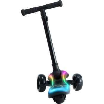Kinderkraft παιδικό πατίνι led αναδιπλούμενο raket τρίτροχο μαύρο KRRAKE00BLK0000 5902533927777