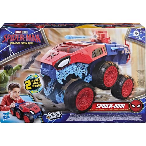 Hasbro spider-man: brand new day 2-in-1 super chompin tank, 11.4 cm action figure  G3439 5010996396426
