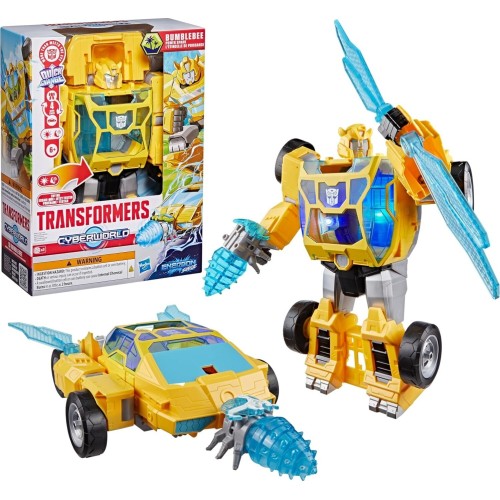 Hasbro transformers cyberworld bumblebee power spark, energon surge | 28 cm action G2451 5010996399793
