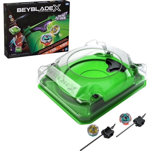Hasbro beyblade x sneak attack battle set with beystadium arena, 2 right-spinning  G1940 5010996402158