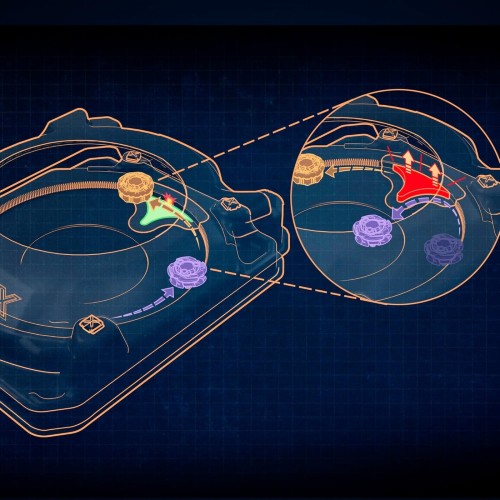Hasbro beyblade x sneak attack battle set with beystadium arena, 2 right-spinning  G1940 5010996402158