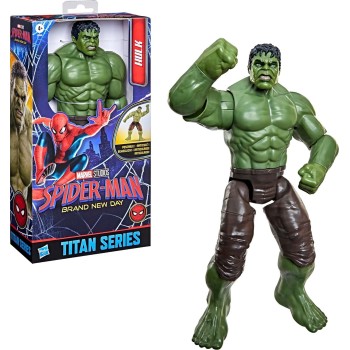 Hasbro spider-man: brand new day titan series hulk action figure, 11.7-inches, sup G2455 5010996385765