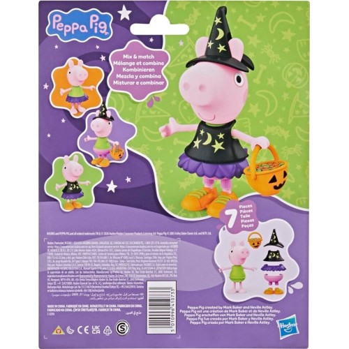 Hasbro peppa pig halloween dress-up figure with 6 easy-on  accessories, 6-inch dol G2181 5010996410733