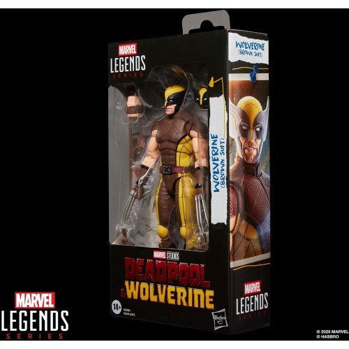 Hasbro marvel legends series wolverine brown suit, marvel  deadpool and wolverine  G2366 5010996359599