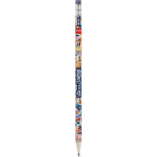 Legami Recycled Paper Pencil - I Used to be a Newspaper - Travel Stickers travel s SCV0076 8052694123611