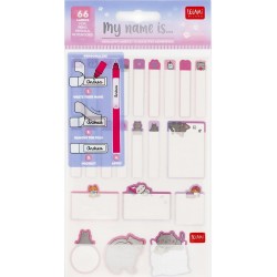 Legami Adhesive Labels With Protective Film - My Name Is... - Kitty kitty STK0001 8052694120016