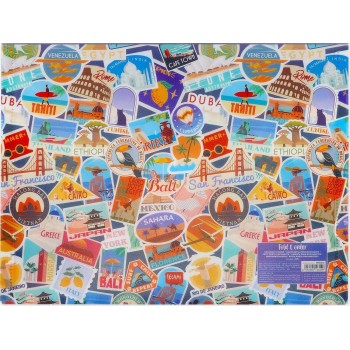 Legami Document Folder - Fold and Order - Travel Stickers travel stickers PFB0003 8052694123499