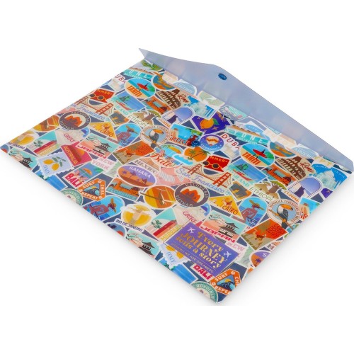 Legami Document Folder - Fold and Order - Travel Stickers travel stickers PFB0003 8052694123499