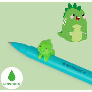 Legami Gel Pen With rooarrr Dino Animal Decoration - Lovely Friends dino CPP0017 8052694036560