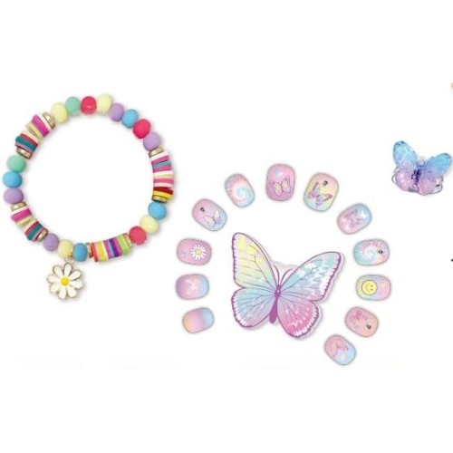 Hot Focus Children's Nail Set With Jewelry HF016TB 842817060965