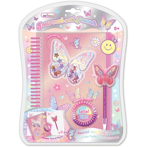 Hot Focus Journal With Pouch Tie Dye Butterfly HF259TB 842817060279