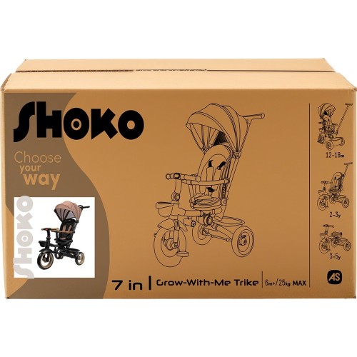 As company Shoko Tricycle 7 in 1 Whisper for 6+ Months 5004-50538 5203068505387