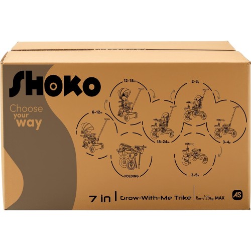 As company shoko τρίκυκλο 7 σε 1 whisper για 6+ μηνών 5004-50538 5203068505387