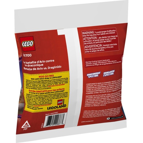 Lego ninjago μάχη άριν εναντίον δρακονιανού (7+) 30700 5702017818610