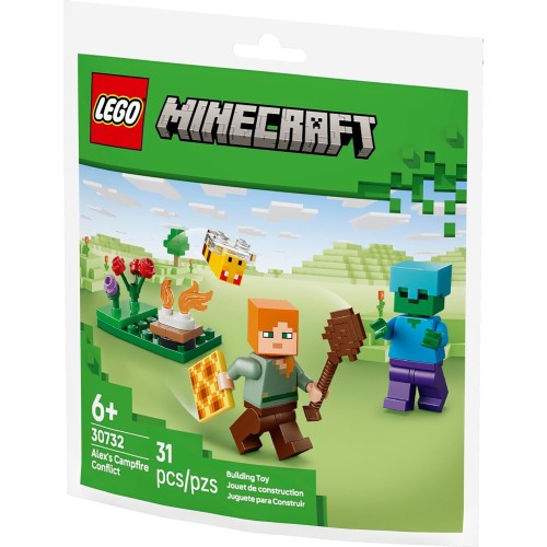 LEGO  Minecraft Η Διαμάχη της Άλεξ στη Φωτιά Κατασκήνωσης  30732 5702018059395