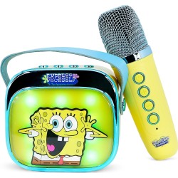 otl technologies otl Portable Speaker - Spongebob Squarepants Popsing Karaoke Speaker and Microphone, Yellow  5055371631396