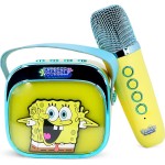 otl technologies φορητό ηχείο otl  - spongebob squarepants popsing karaoke speaker and microphone, κίτρινο  5055371631396