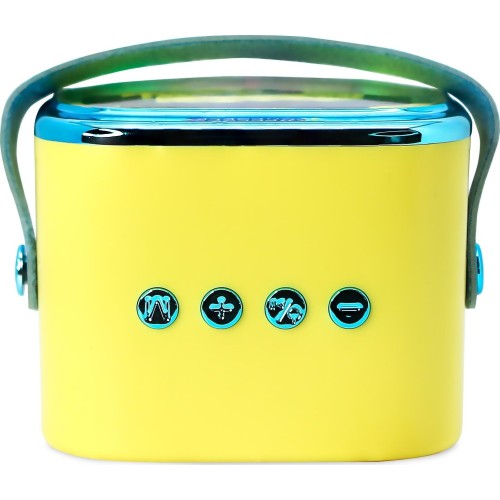 otl technologies φορητό ηχείο otl  - spongebob squarepants popsing karaoke speaker and microphone, κίτρινο  5055371631396