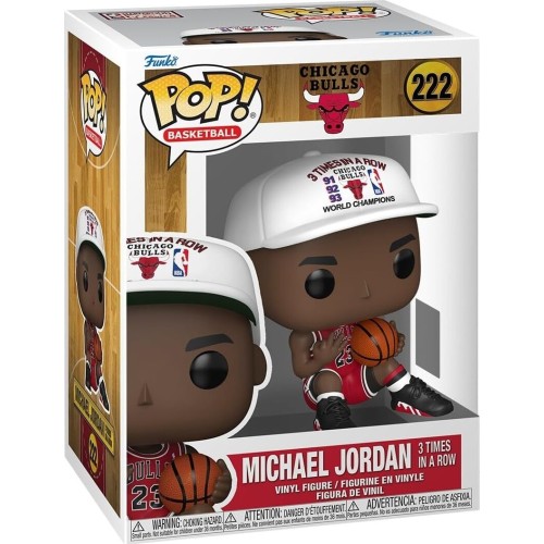 Funko pop! nba: chicago bulls - michael jordan - 3 in a row - collectable vinyl f 90538 889698905381