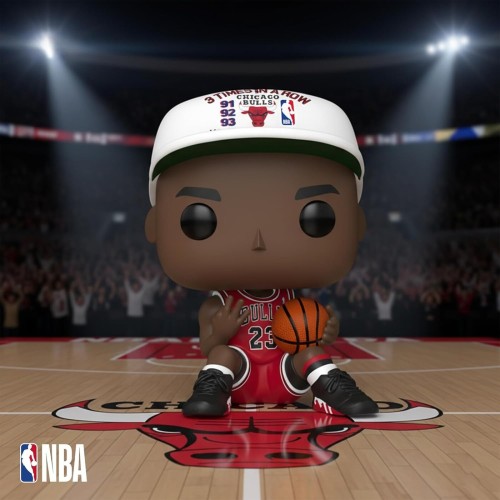 Funko pop! nba: chicago bulls - michael jordan - 3 in a row - collectable vinyl f 90538 889698905381