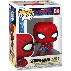 Funko pop! marvel: spider-man brand new day - spider-man (no way home suit) 1587 bobble-head Φιγούρα βινυλίου 83964 889698839648