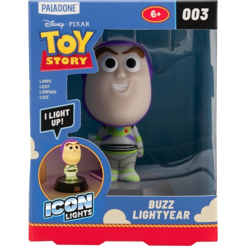 Paladone buzz lightyear icon light 11cm, toy story led night light, battery powered  PP16014TSID 5056577776270